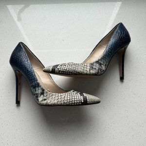 Zara multi Snake Pointed Toe Stiletto Heels
